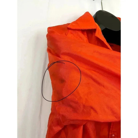 VTG Bright Orange Buckeye Rescue Medical Tech Jacket 44L 45 Made in USA Pla-Jac - Picture 7 of 14